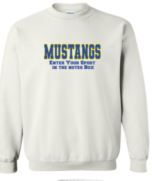 Embroidered Sports Sweatshirt (White)