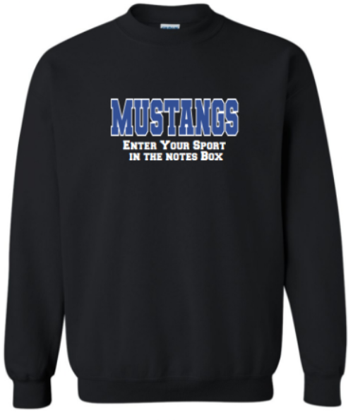 Embroidered Sports Sweatshirt (Black)