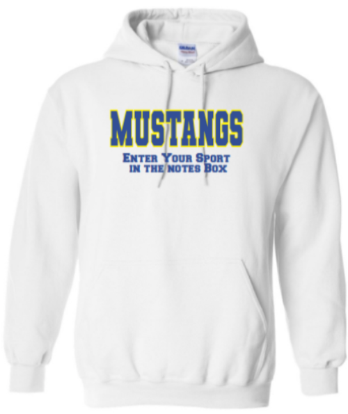 Embroidered Sports Hoodie (White)