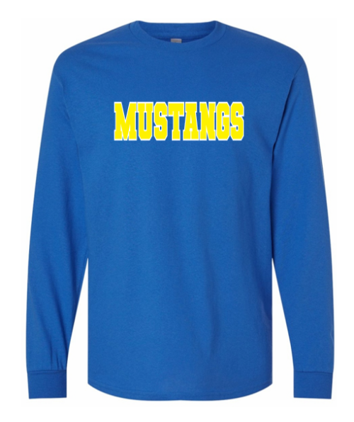 Mustang Long-Sleeve Shirt (Royal Blue)