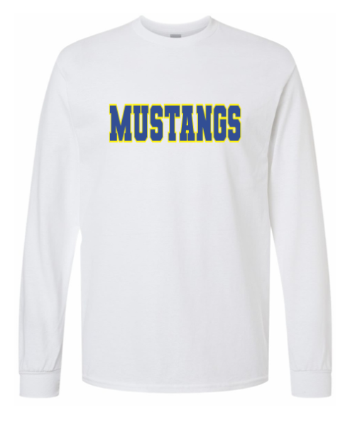 Mustang Long-Sleeve Shirt (White)