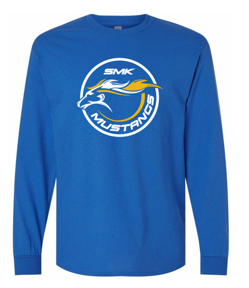 School Long-Sleeve Shirt (Royal Blue)