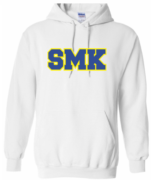 Embroidered SMK Hoodie (White)
