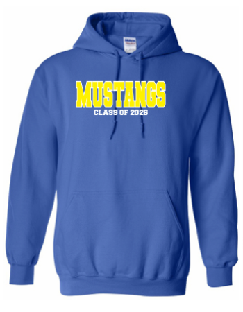 Embroidered Graduation Hoodie (Royal Blue)