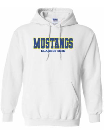 Embroidered Graduation Hoodie (White)