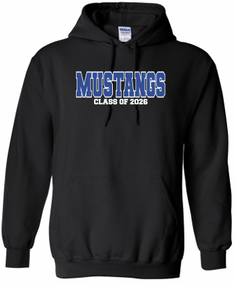 Embroidered Graduation Hoodie (Black)